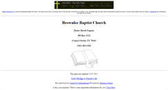 Desktop Screenshot of brownlee.baptist-church-online.us