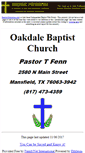 Mobile Screenshot of oakdale.baptist-church-online.us