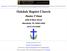 Tablet Screenshot of oakdale.baptist-church-online.us