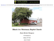 Tablet Screenshot of illinois-ave.baptist-church-online.us