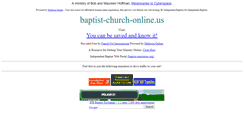 Desktop Screenshot of baptist-church-online.us