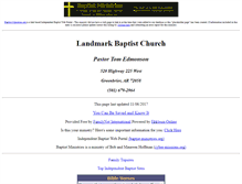 Tablet Screenshot of landmark.baptist-church-online.us